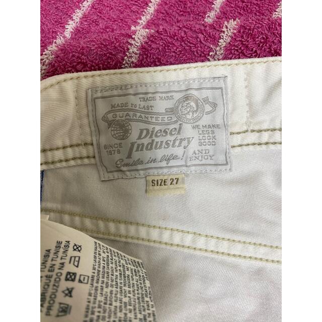 DIESEL(ディーゼル)のディーゼル　ホワイトデニム　ショートパンツ　w27 メンズのパンツ(デニム/ジーンズ)の商品写真