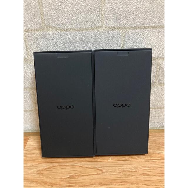 OPPO(オッポ)の【新品未使用】OPPO Reno7A SIMフリー（ブラック•ブルー）2台セット スマホ/家電/カメラのスマートフォン/携帯電話(スマートフォン本体)の商品写真