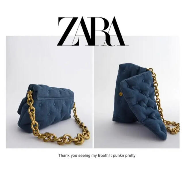 ZARA(ザラ)の★ZARA★キルティングデニムショルダーバッグ メンズのバッグ(ショルダーバッグ)の商品写真