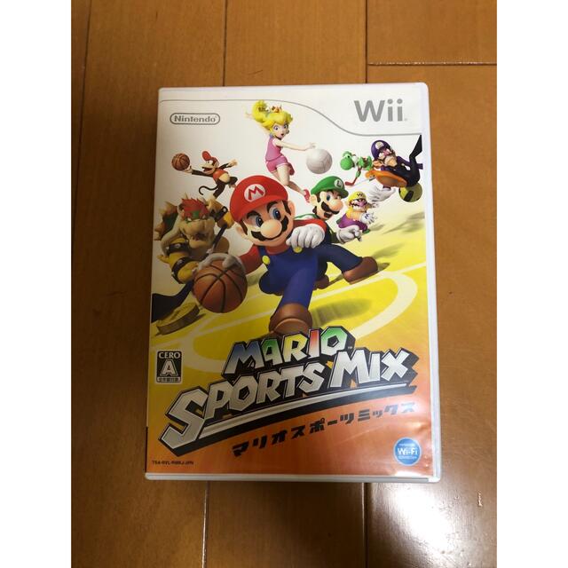 MARIO SPORTS MIX（マリオスポーツミックス） Wii エンタメ/ホビーのゲームソフト/ゲーム機本体(家庭用ゲームソフト)の商品写真