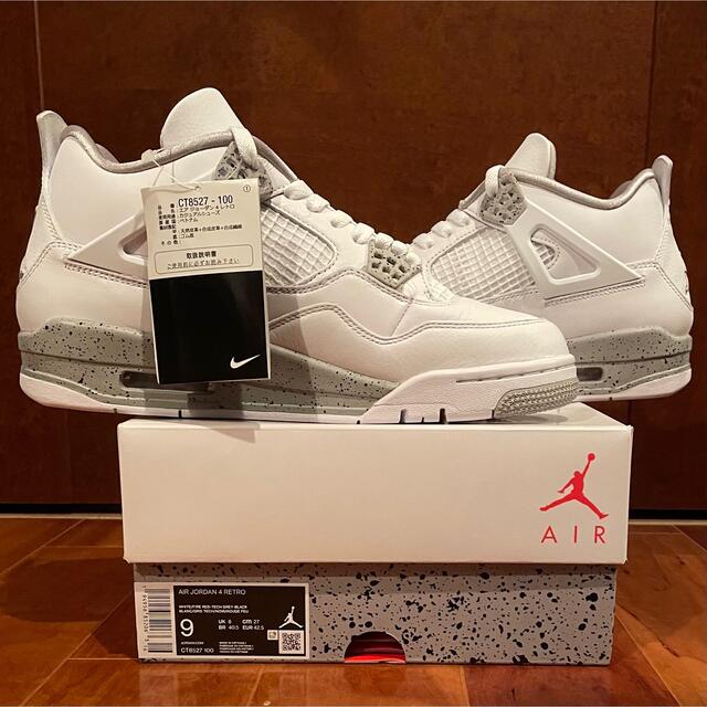 NIKE AIR JORDAN 4 RETRO TECH WHITE 27cm 3