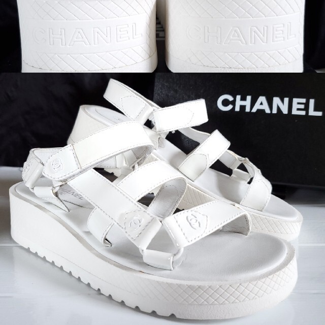 今日の超目玉】 CHANEL - CHANEL シャネル 白 コンフォート スポーツ