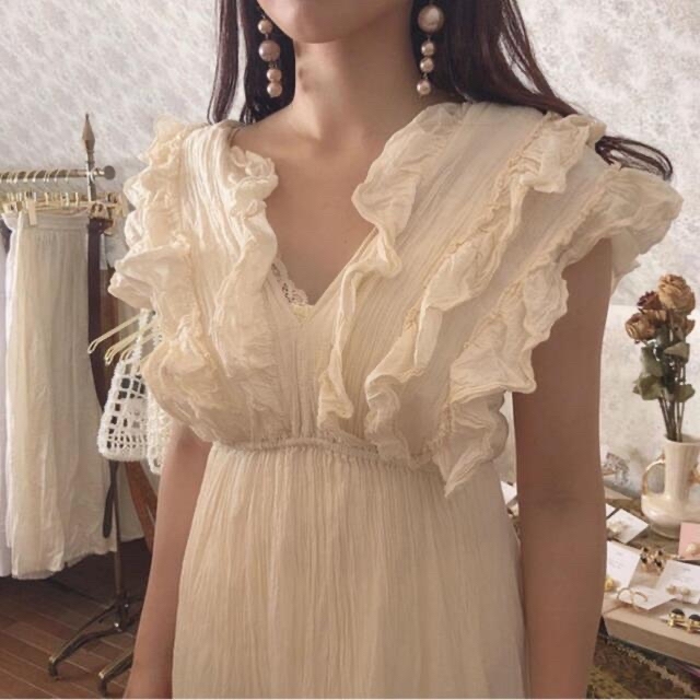 Ameri VINTAGE(アメリヴィンテージ)のcherii by spia♡数量限定完売商品　ロングワンピース レディースのワンピース(ロングワンピース/マキシワンピース)の商品写真