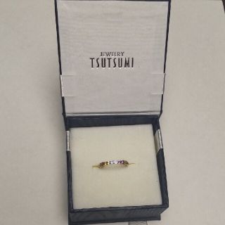 ジュエリーツツミ(JEWELRY TSUTSUMI)のジュエリーツツミ　K10 イエローゴールド　マルチストーンリング　10号(リング(指輪))