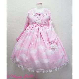 アンジェリックプリティー(Angelic Pretty)のMisty Sky ワンピース  ピンク Angelic Pretty(ひざ丈ワンピース)