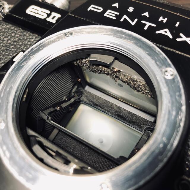 PENTAX(ペンタックス)のレストアベース用 ジャンク ES 2ブラック スマホ/家電/カメラのカメラ(フィルムカメラ)の商品写真