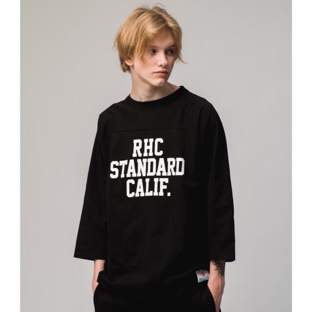 RHC スタンダードカリフォルニア 別注 Football T BLACK XL