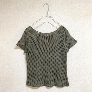 サンタモニカ(Santa Monica)のv neck mesh tops(Tシャツ(半袖/袖なし))