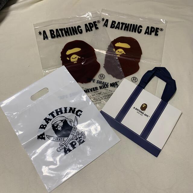 A BATHING APE(アベイシングエイプ)のA BATHING APE★ショップバックセット レディースのバッグ(ショップ袋)の商品写真