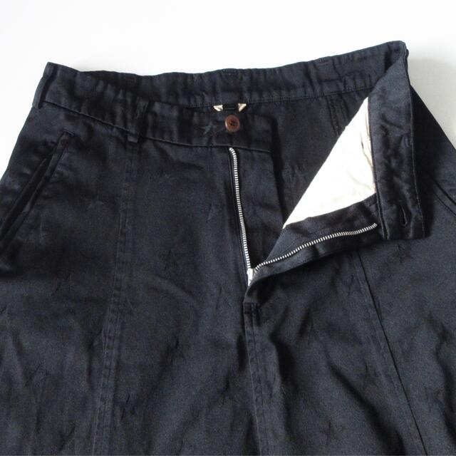 美品 15SSコレクション着用 コムコム スター柄ポリ縮サルエルパンツ XS