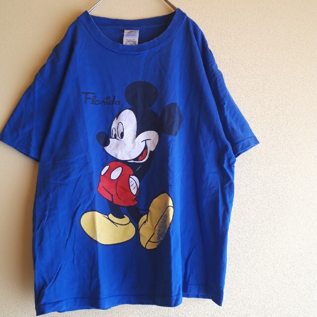 Disney(ディズニー)のUS古着 ミッキー プルオーバー Tシャツ メンズのトップス(Tシャツ/カットソー(半袖/袖なし))の商品写真