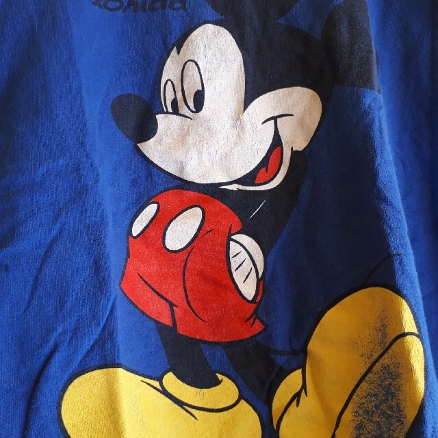 Disney(ディズニー)のUS古着 ミッキー プルオーバー Tシャツ メンズのトップス(Tシャツ/カットソー(半袖/袖なし))の商品写真