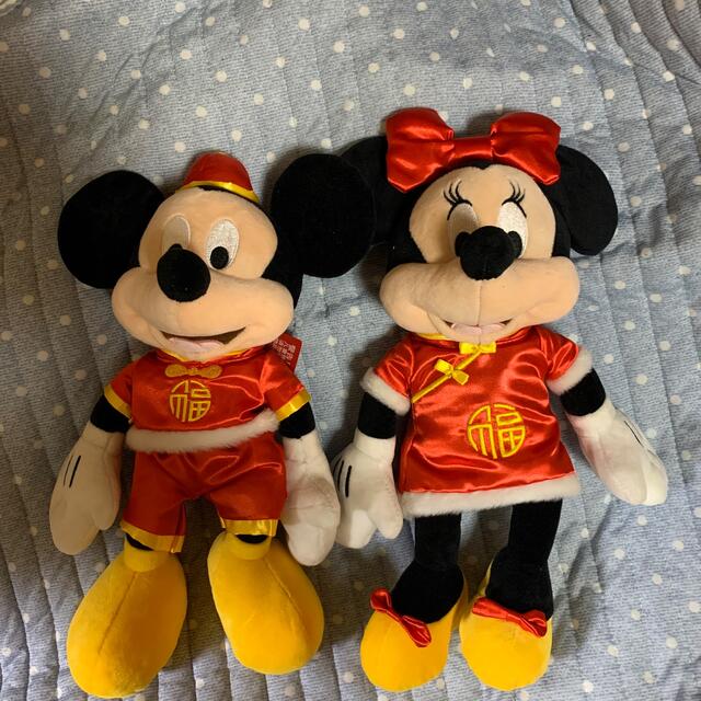 中国ディズニー⭐️ミッキーとミニーぬいぐるみ