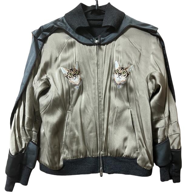 美品・レア】UNDERCOVER ミラー期 猫刺繍スカジャン(サイズ2