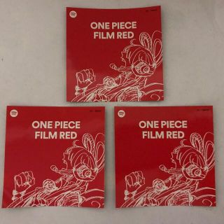 3枚セット　映画ワンピース　ONE PIECE FILM RED シール(その他)