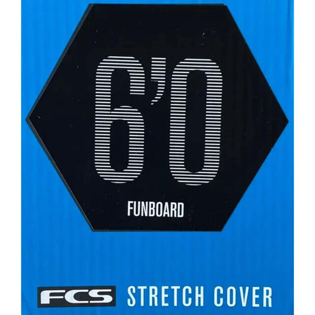 FCSサーフボード用ケース6.0FUNワイドノーズボード用STONE BLUE