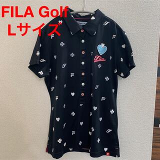 FILA Golf ポロシャツ　ブラック(ウエア)