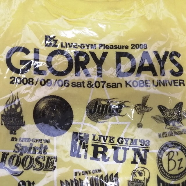 B'zツアー限定Tシャツ☆Pleasure2008 GLORY DAYS