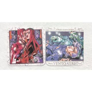 ジョジョ展 アート コースター フーゴ アバッキオ ドッピオ 5部 黄金の風(キャラクターグッズ)