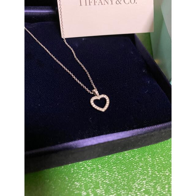 Tiffany & Co.(ティファニー)のTiffany&Co.☆ティファニー♡プラチナネックレス♡ハート♡ダイヤ レディースのアクセサリー(ネックレス)の商品写真