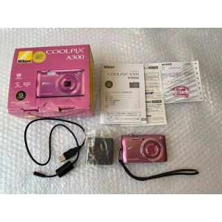 美品　Nikon COOLPIX A300 PINK(コンパクトデジタルカメラ)