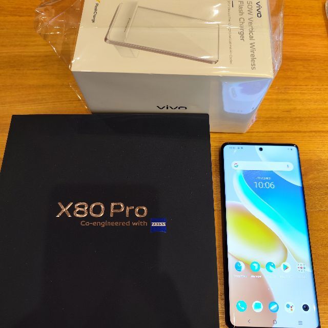 VIVO X80 Pro グローバル版 BLU済み＋急速ワイヤレスチャージャー ...