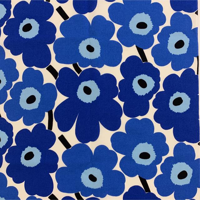 marimekko(マリメッコ)のmarimekko マリメッコ mini UNIKKO カットクロス　ブルー エンタメ/ホビーのアート用品(その他)の商品写真