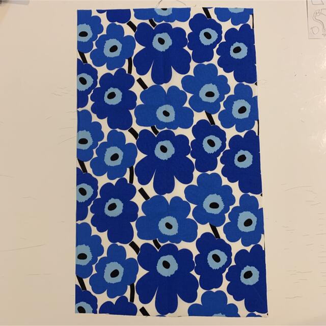 marimekko(マリメッコ)のmarimekko マリメッコ mini UNIKKO カットクロス　ブルー エンタメ/ホビーのアート用品(その他)の商品写真