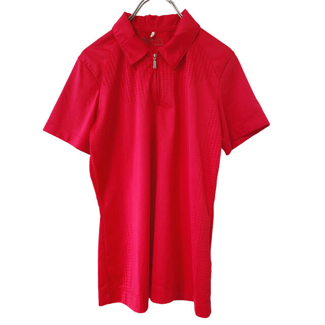 NIKE GOLF ナイキ　ゴルフ　ポロシャツ　レディースL 半袖　赤　レッド