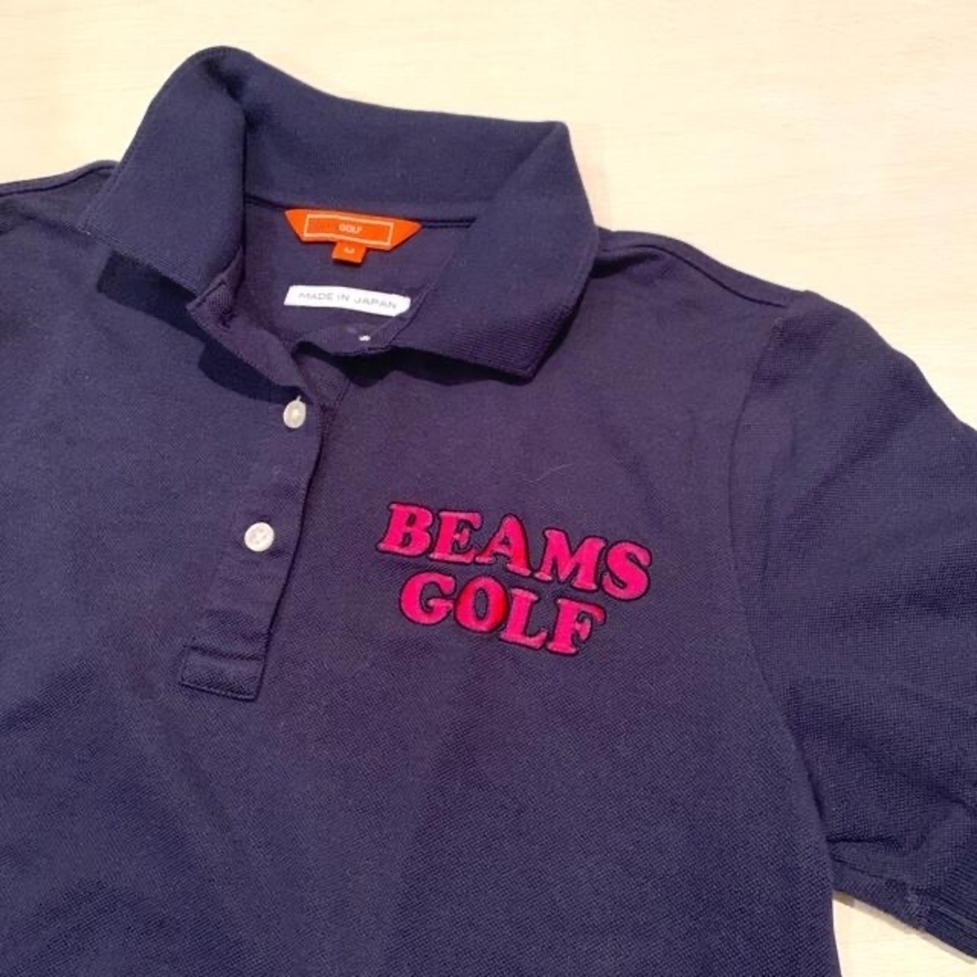 BEAMS(ビームス)のBEAMS GOLF ネイビーポロシャツ スポーツ/アウトドアのゴルフ(ウエア)の商品写真