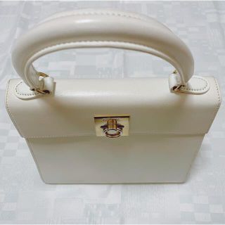 セリーヌ(celine)のセリーヌ　ハンドバッグ　ヴィンテージ白(ハンドバッグ)