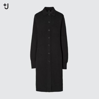 ユニクロ(UNIQLO)の【専用】【新品】＋J エクストラファインメリノリブロングカーディガン（長袖）(カーディガン)