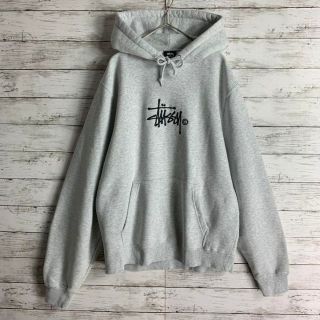 STUSSY   即完売モデルステューシー パーカー センター刺繍ロゴ