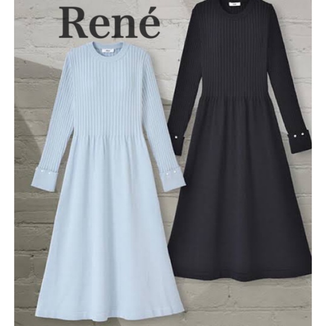 Rene ニットワンピースひざ丈ワンピース