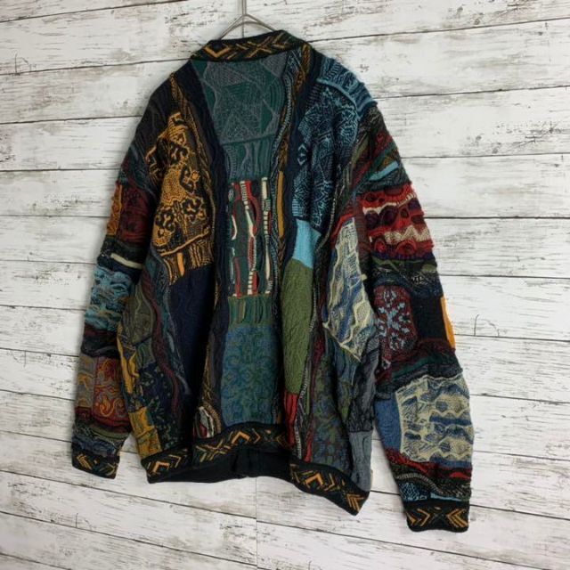 【幻の1点モノ】coogi クージー 立体 3Dカーディガン　希少 即完売モデル