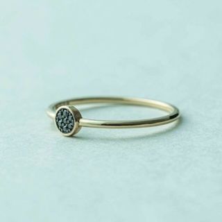 ete エテ ブリリアントダイヤモンドリング ブラックダイヤ K10 YG