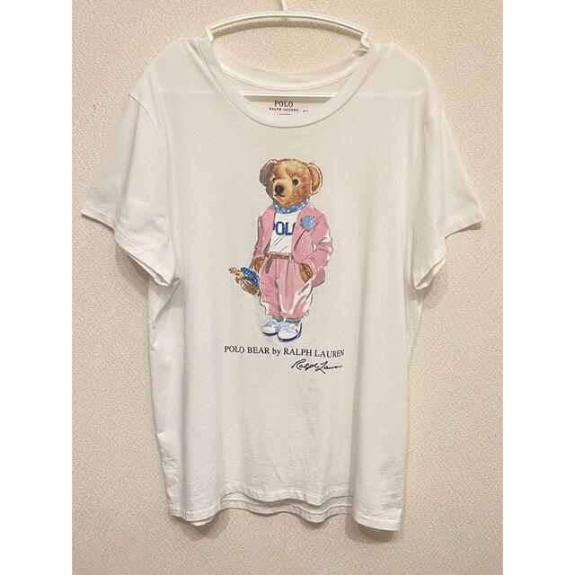 激かわ♡ラルフローレン　ポロベアTシャツ　ホワイト　ピクニックベア