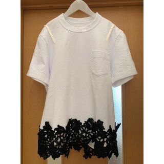 サカイ(sacai)のsacai コットンレーストップス(Tシャツ(半袖/袖なし))