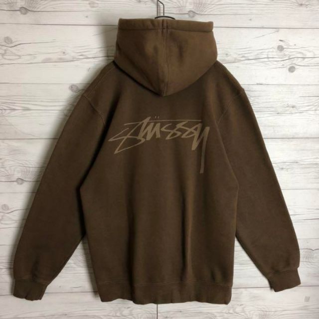 【希少カラー】stussy バックプリント 超人気モデル 入手困難 パーカー 1