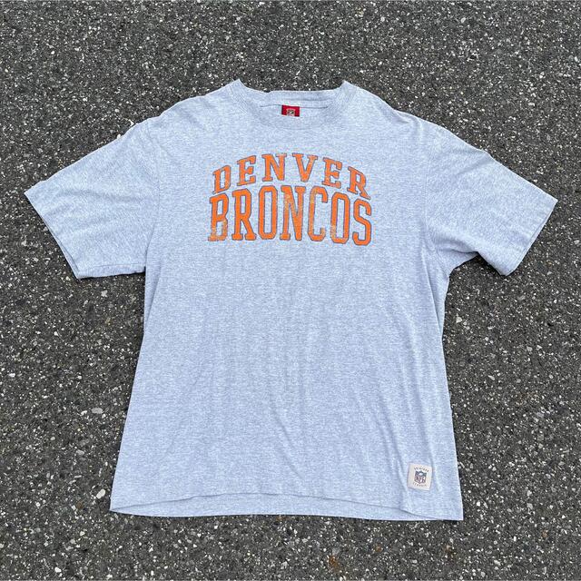 Reebok(リーボック)の【超希少】Reebok Tシャツ　デンバーブロンコス　NFL グレー　オレンジ メンズのトップス(Tシャツ/カットソー(半袖/袖なし))の商品写真