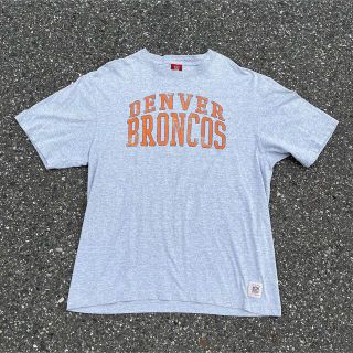 リーボック(Reebok)の【超希少】Reebok Tシャツ　デンバーブロンコス　NFL グレー　オレンジ(Tシャツ/カットソー(半袖/袖なし))