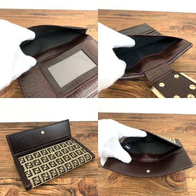 FENDI - 極美品 FENDI 長財布 8M0032 ズッカ柄 箱付き 22の通販 by old