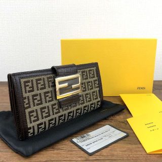 FENDI - 極美品 FENDI 長財布 8M0032 ズッカ柄 箱付き 22の通販 by old