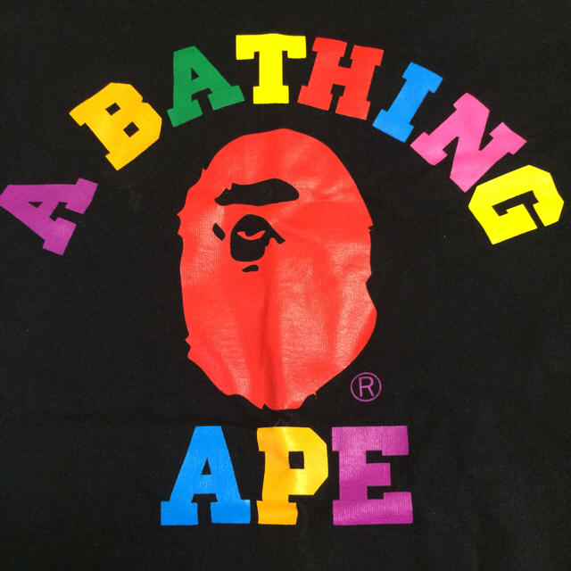 A BATHING APE(アベイシングエイプ)のAPE メンズ 黒Tシャツ メンズのトップス(Tシャツ/カットソー(半袖/袖なし))の商品写真