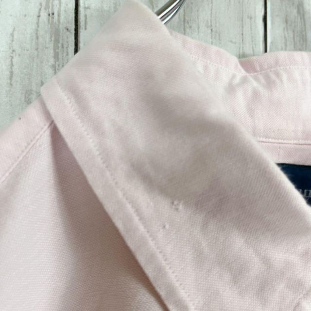 ラルフローレン　ゆるだぼオーバーサイズオックスフォードボタンダウンシャツ薄ピンク 8