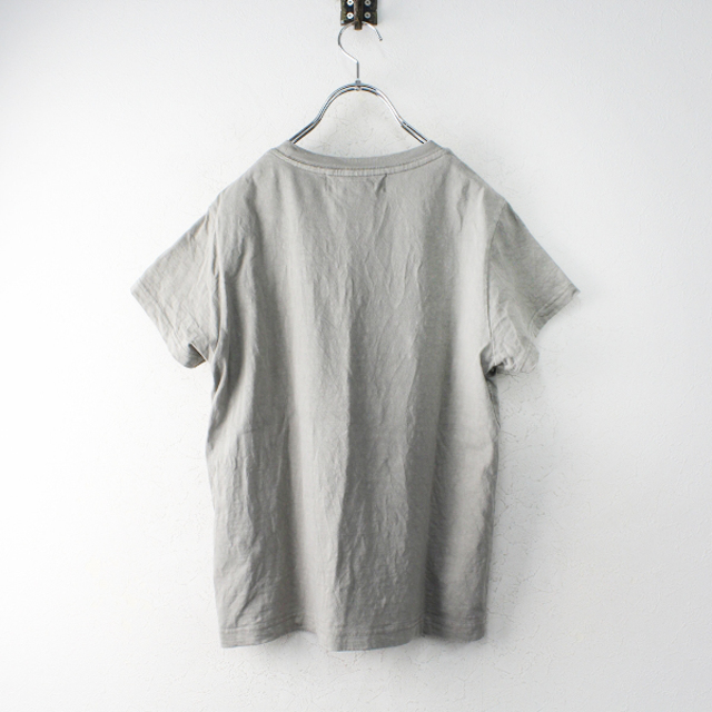 REMI RELIEF(レミレリーフ)のL'Appartement アパルトモン REMI RELIEF レミレリーフ コンパクトTシャツ F グレー/ トップス カットソー【2400012951822】 レディースのトップス(Tシャツ(半袖/袖なし))の商品写真