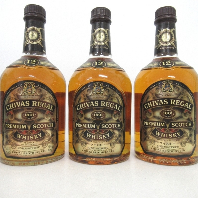 未開封★Chivas Regal【シーバスリーガル】 12年 5本セット 750ml 箱なし