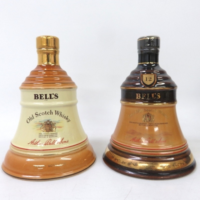 未開封☆BELL'S【ベルズ】 ベル型 茶陶器 5本セット 750ml 箱付 ...