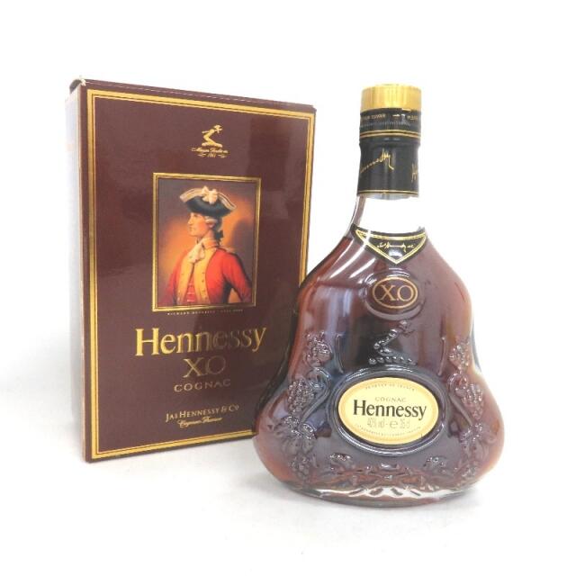 未開封★Hennessy【ヘネシー】 XO 金キャップ クリア ハーフボトル 350ml 箱付