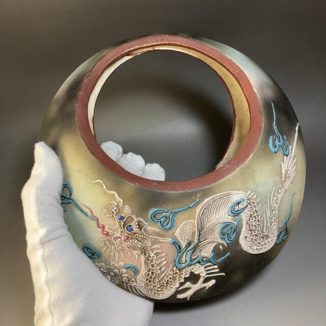 Noritake - ☆激希少☆オールドノリタケ ドラゴン 盛り上げ 花瓶 逆 Noritake - ☆激希少☆オールドノリタケ ドラゴン 盛り上げ 花瓶 逆